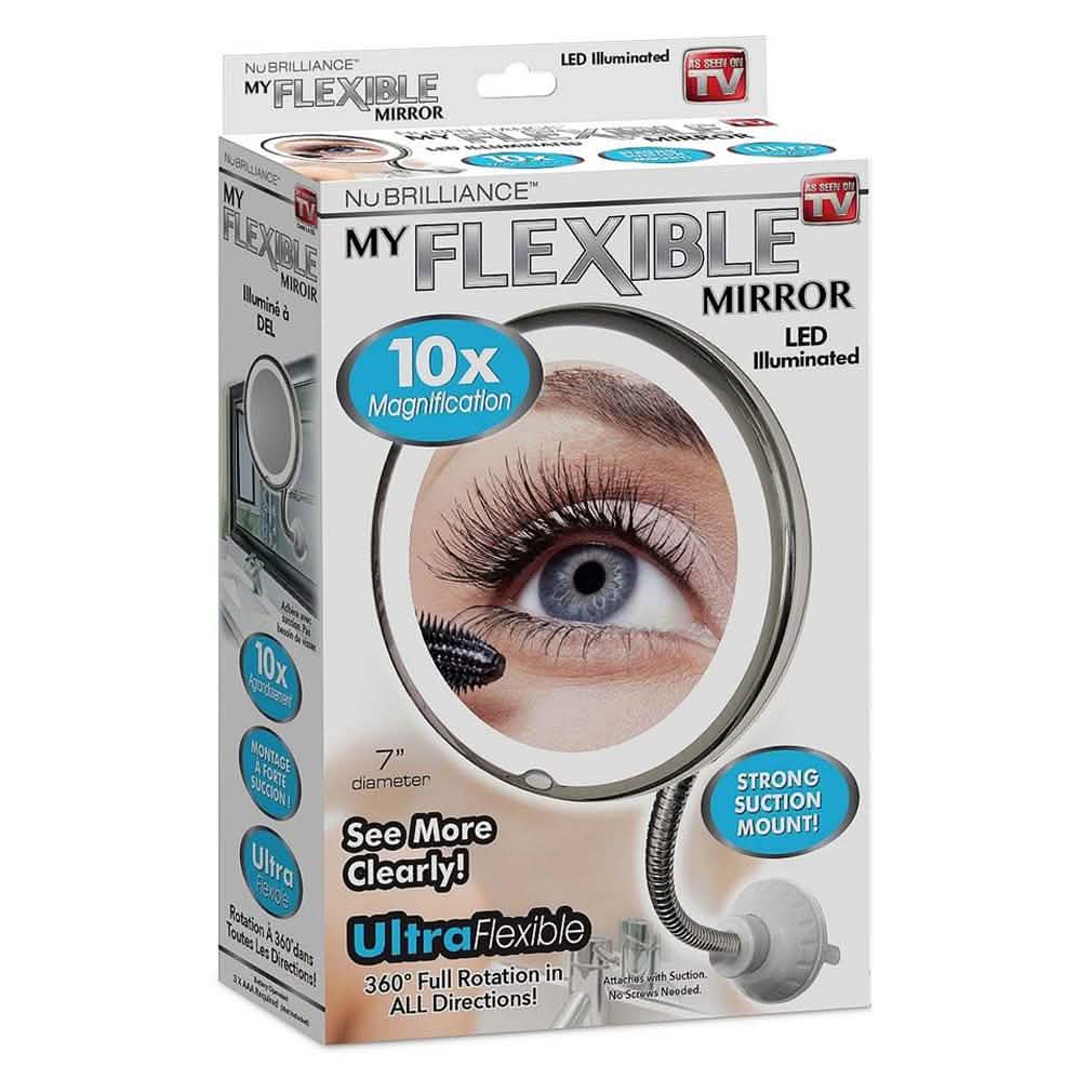 My Flexible Mirror 10x Magnification 7” Make Up Round Vanity Mirror-My Flexible Mirror 10x Magnification 7” Make Up Round Vanity Mirror