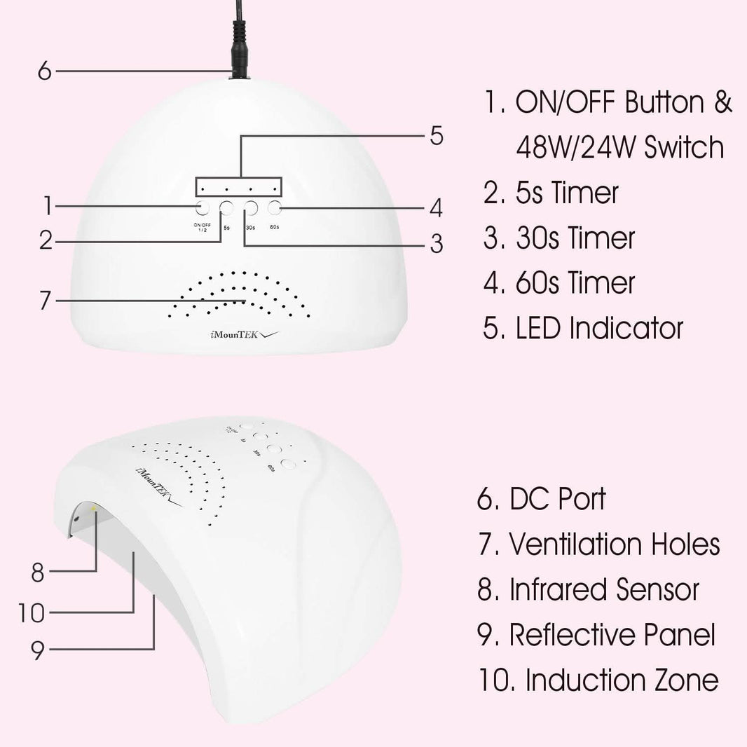 Nail Dryer 48W/24W UV LED Lamp-Nail Dryer 48W/24W UV LED Lamp