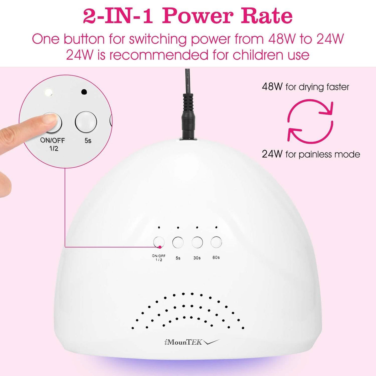 Nail Dryer 48W/24W UV LED Lamp-Nail Dryer 48W/24W UV LED Lamp