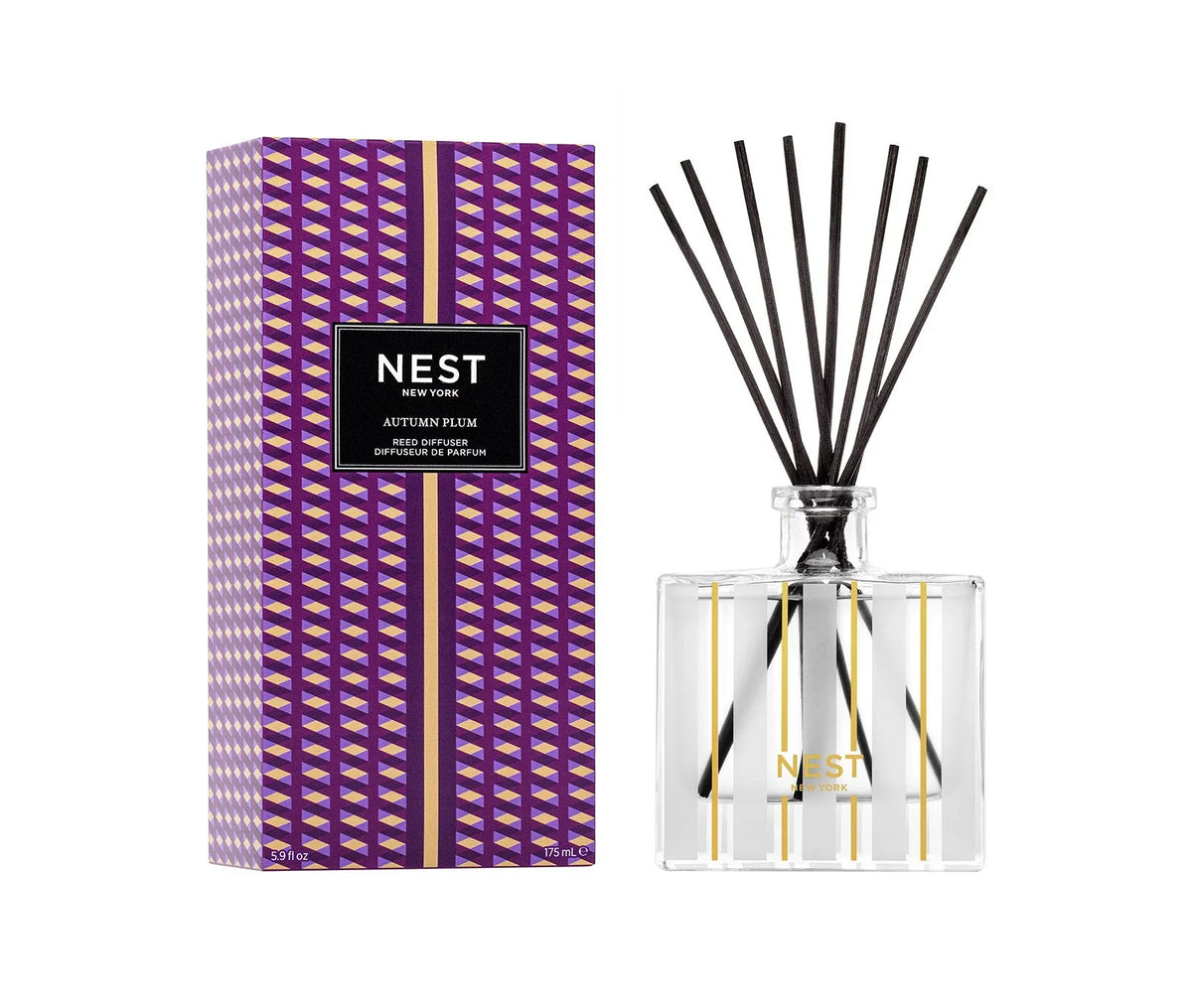 Nest New York Autumn Plum Reed Diffuser 5.9 OZ-Nest New York Autumn Plum Reed Diffuser 5.9 OZ