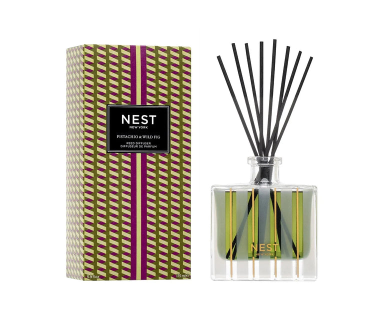 Nest New York Pistachio and Wild Fig Reed Diffuser 5.9 OZ