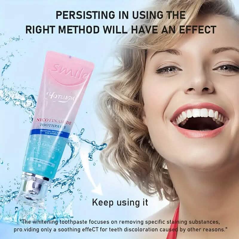 Niacinamide Intensive Whitening Toothpaste - Fresh Breath, Remove Tooth Stains-Niacinamide Intensive Whitening Toothpaste - Fresh Breath, Remove Tooth Stains