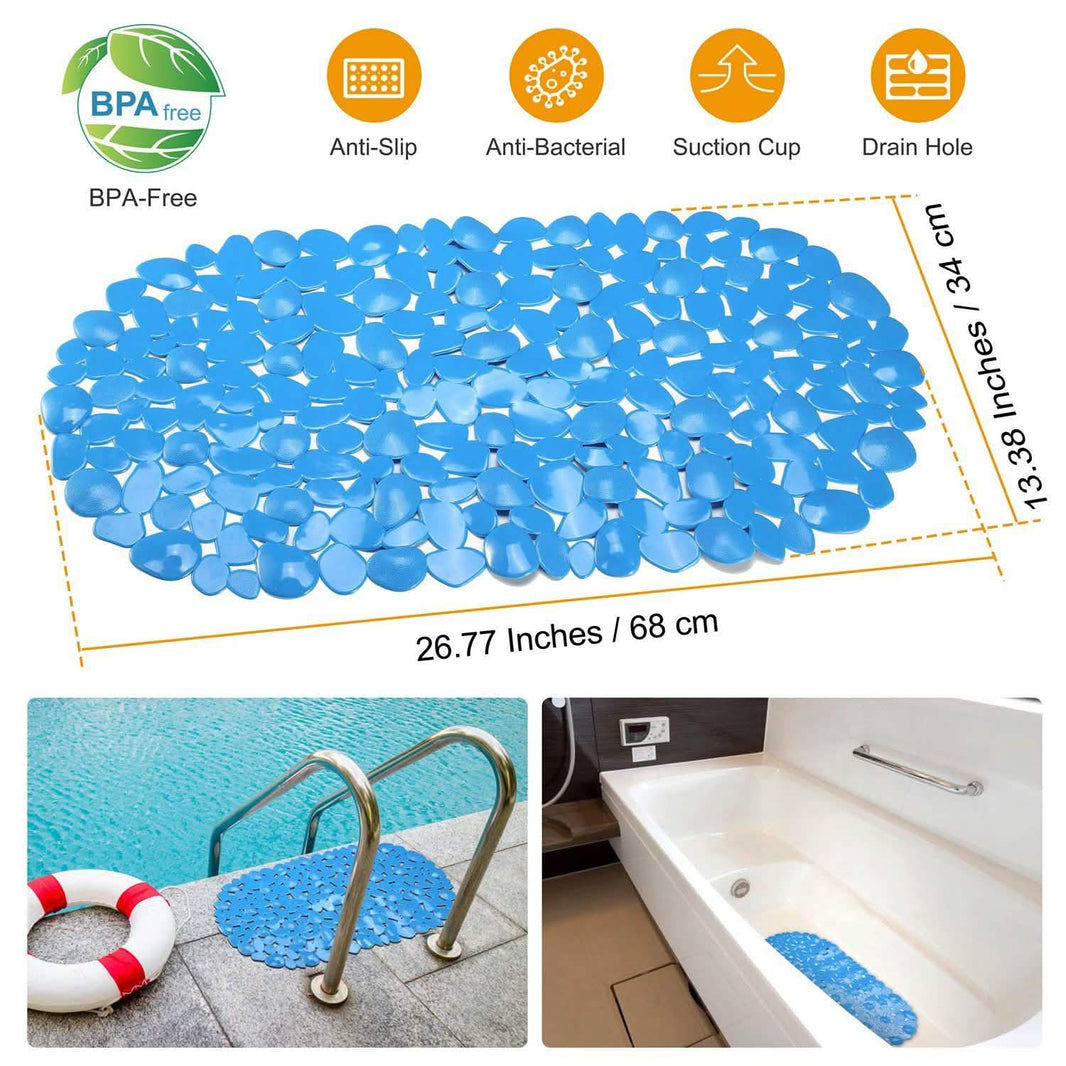 Non-Slip Massage Pebble Bath Mat-Non-Slip Massage Pebble Bath Mat