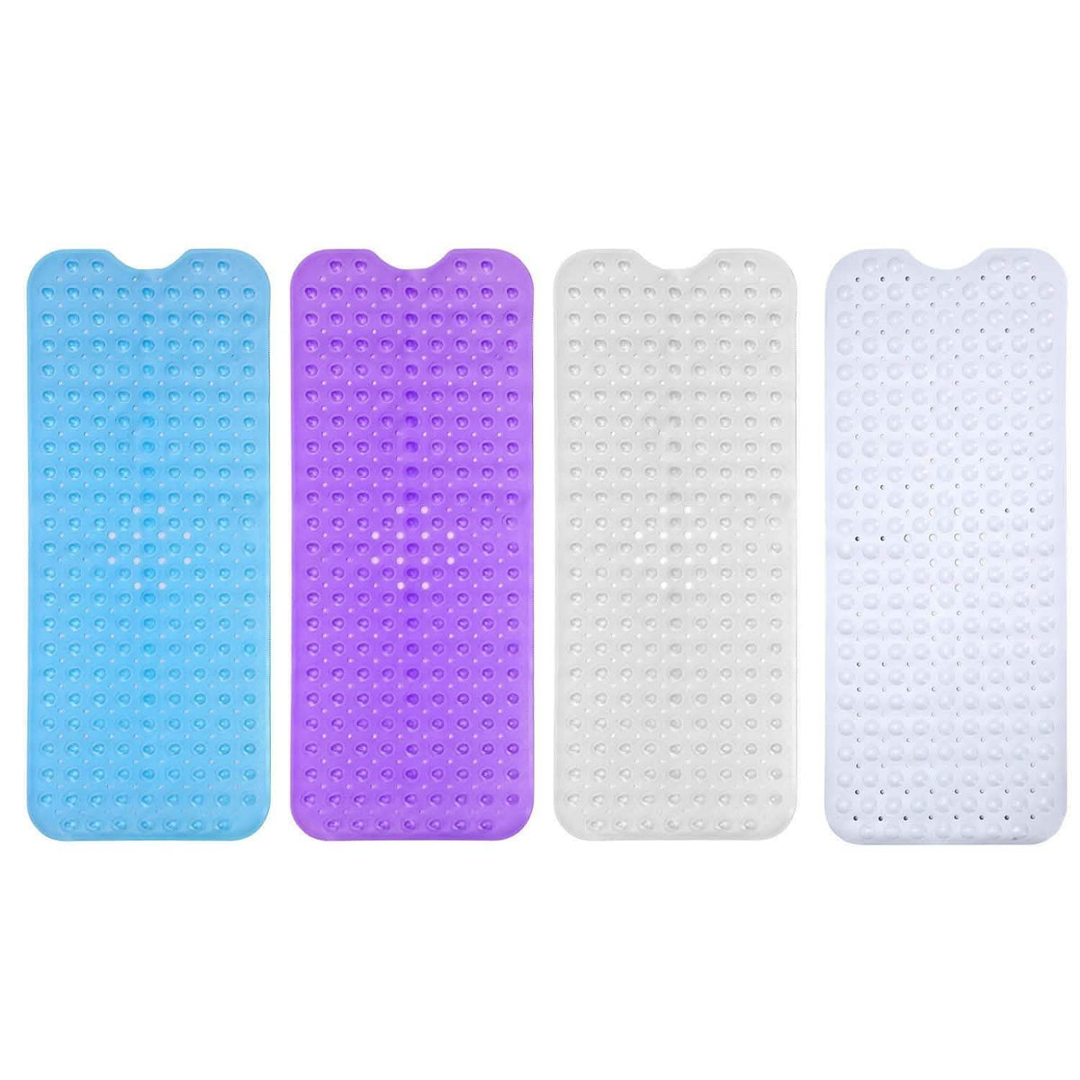 Non Slip Shower Mat Massage Anti-Bacterial with Suction Cups-Non Slip Shower Mat Massage Anti-Bacterial with Suction Cups