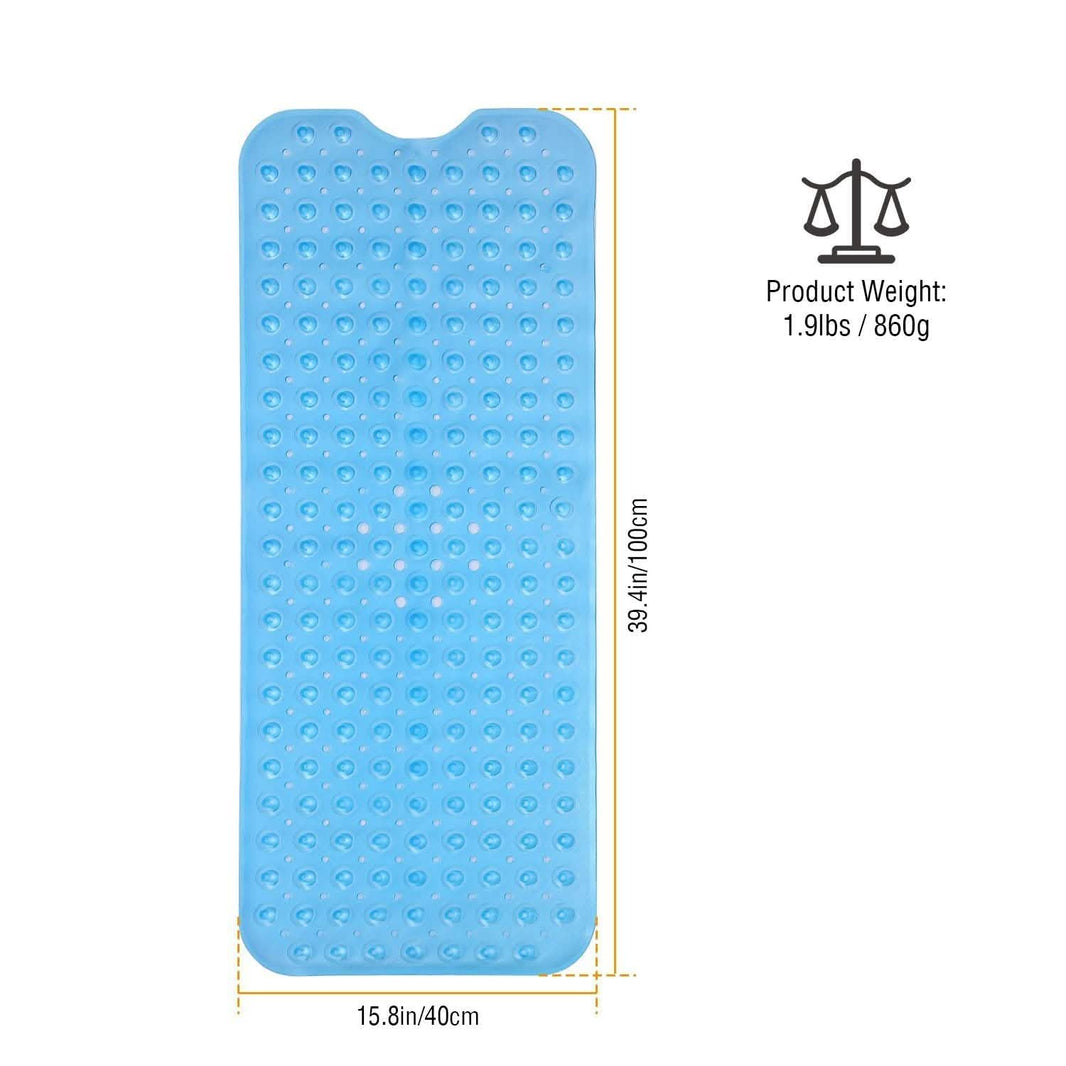 Non Slip Shower Mat Massage Anti-Bacterial with Suction Cups-Non Slip Shower Mat Massage Anti-Bacterial with Suction Cups