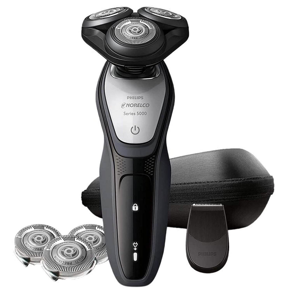 Norelco Wet And Dry Shaver 5200 With Travel Pouch And Additional Shaving Head-Norelco Wet And Dry Shaver 5200 With Travel Pouch And Additional Shaving Head