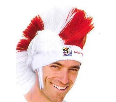 England World Cup Soccer Mohawk Wig 25-Count Case Pack – Official FIFA Licensed Retro Fan Gear-England World Cup Soccer Mohawk Wig 25-Count Case Pack – Official FIFA Licensed Retro Fan Gear