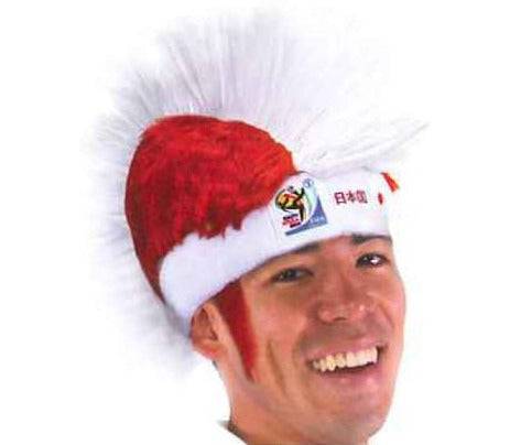 Japan World Cup Soccer Mohawk Wig 25-Count Case Pack – Official FIFA Licensed Retro Fan Gear-Japan World Cup Soccer Mohawk Wig 25-Count Case Pack – Official FIFA Licensed Retro Fan Gear