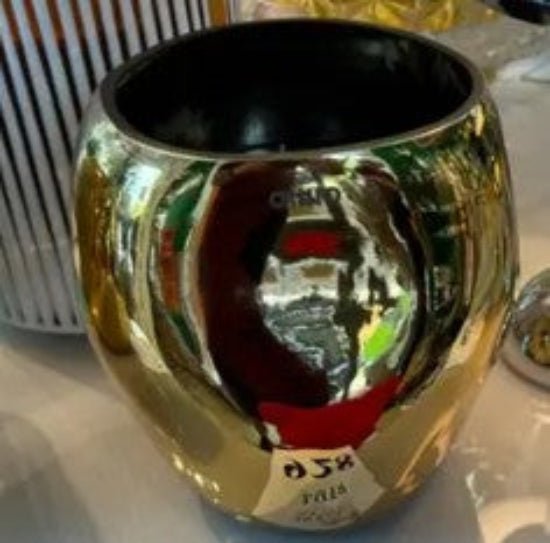 Onno Zanzibar Metallic Candle, Copper Gold, Large-Onno Zanzibar Metallic Candle, Copper Gold, Large