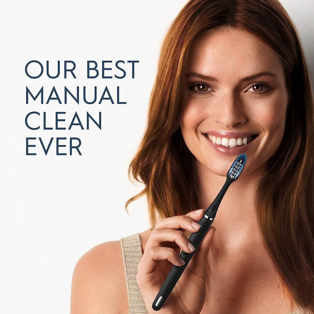 Oral-B Clic Deluxe Starter Kit, Manual Toothbrush with 3 Brush Heads & Magnetic Brush Mount-Oral-B Clic Deluxe Starter Kit, Manual Toothbrush with 3 Brush Heads & Magnetic Brush Mount