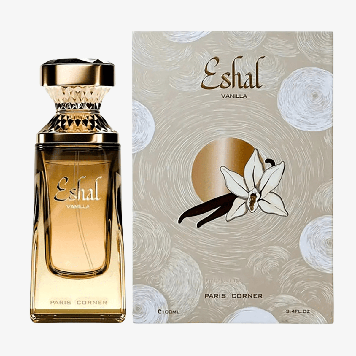Paris Corner Eshal Vanilla Eau De Parfum 100ml-Paris Corner Eshal Vanilla Eau De Parfum 100ml