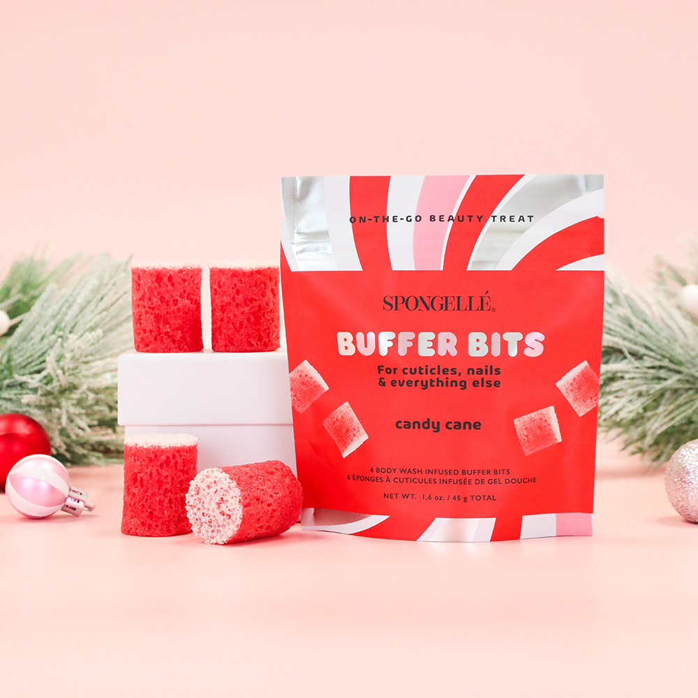 Candy Cane | Holiday PediPOP! Buffer Bits-Candy Cane | Holiday PediPOP! Buffer Bits