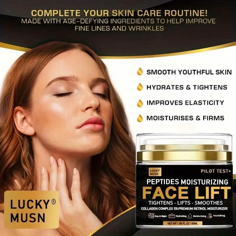 Peptides Face Lift Cream - Deeply Moisturizing, Firming and Lifting Skin-Peptides Face Lift Cream - Deeply Moisturizing, Firming and Lifting Skin