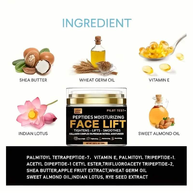 Peptides Face Lift Cream - Deeply Moisturizing, Firming and Lifting Skin-Peptides Face Lift Cream - Deeply Moisturizing, Firming and Lifting Skin