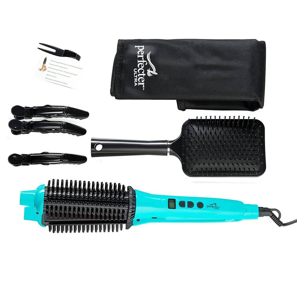 Perfecter Flat Iron Hair Straightener & Hot Round Brush 2-in-1-Perfecter Flat Iron Hair Straightener & Hot Round Brush 2-in-1