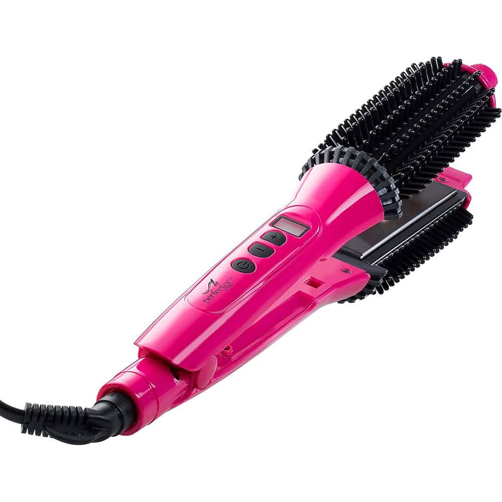 Perfecter Flat Iron Hair Straightener & Hot Round Brush 2-in-1-Perfecter Flat Iron Hair Straightener & Hot Round Brush 2-in-1