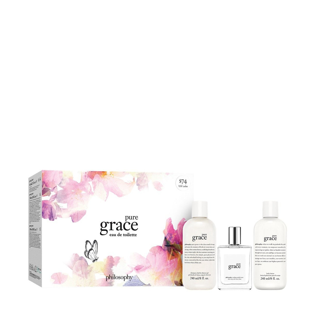 Philosophy Pure Grace EDT Gift Set Trio (Limited Edition)-Philosophy Pure Grace EDT Gift Set Trio (Limited Edition)