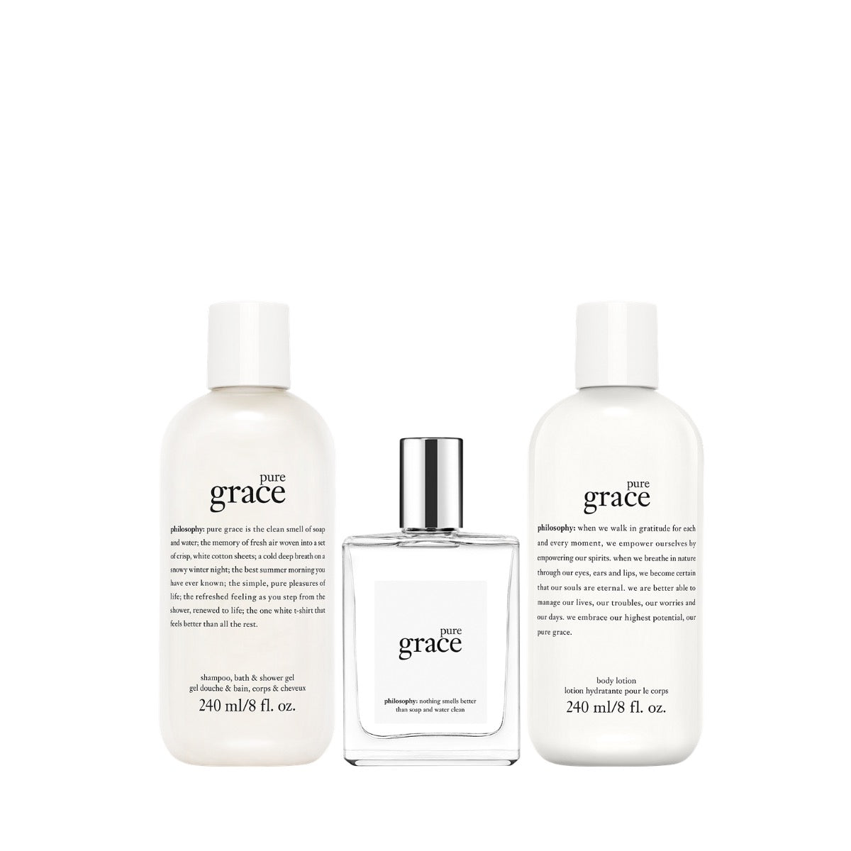 Philosophy Pure Grace EDT Gift Set Trio (Limited Edition)-Philosophy Pure Grace EDT Gift Set Trio (Limited Edition)