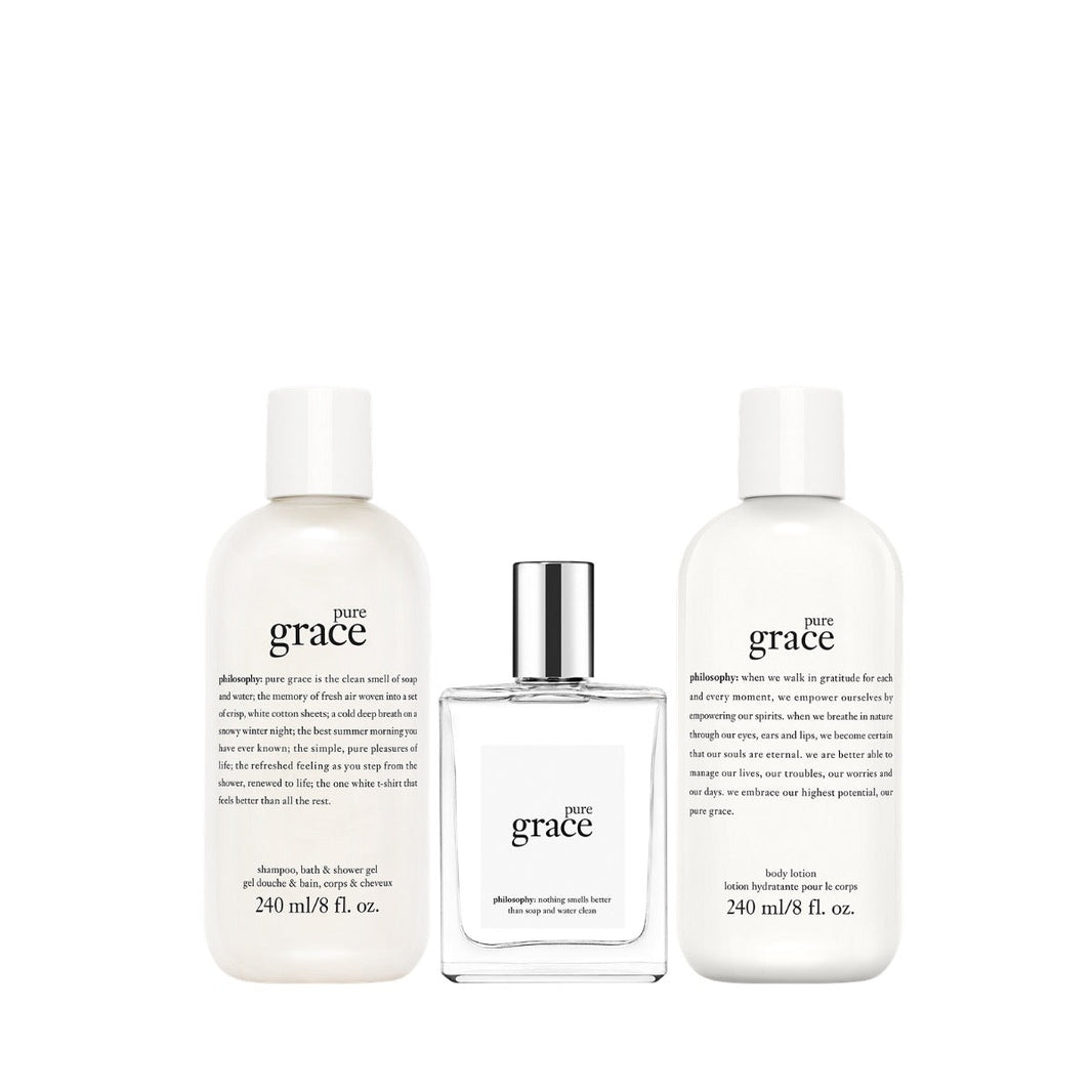 Philosophy Pure Grace EDT Gift Set Trio (Limited Edition)-Philosophy Pure Grace EDT Gift Set Trio (Limited Edition)