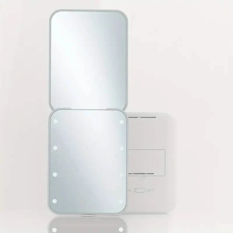 Pocket Mirror, 1X/3X Magnification LED Compact Travel Makeup Mirror-Pocket Mirror, 1X/3X Magnification LED Compact Travel Makeup Mirror