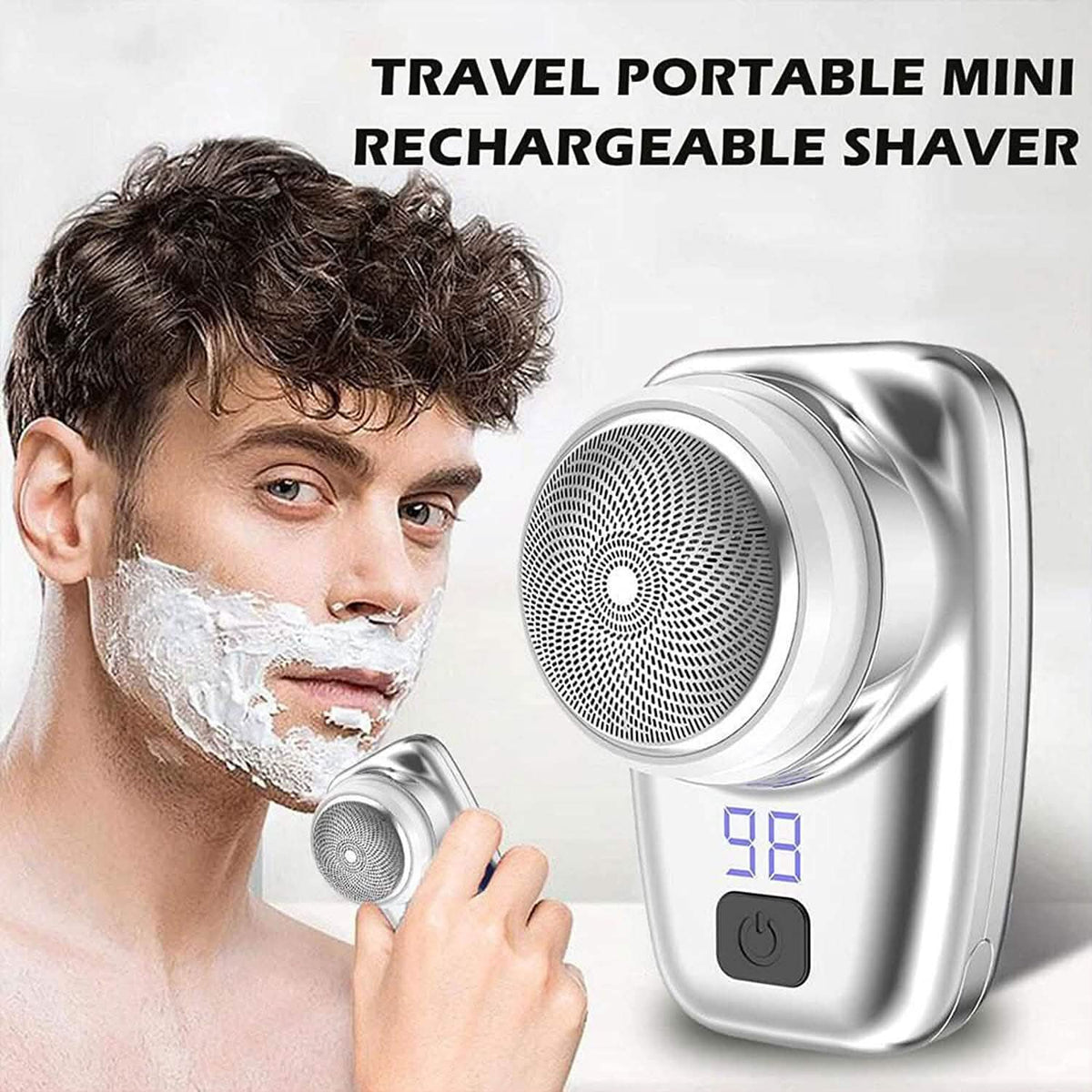 Pocket Size Shaver Wet and Dry Mens Razor-Pocket Size Shaver Wet and Dry Mens Razor