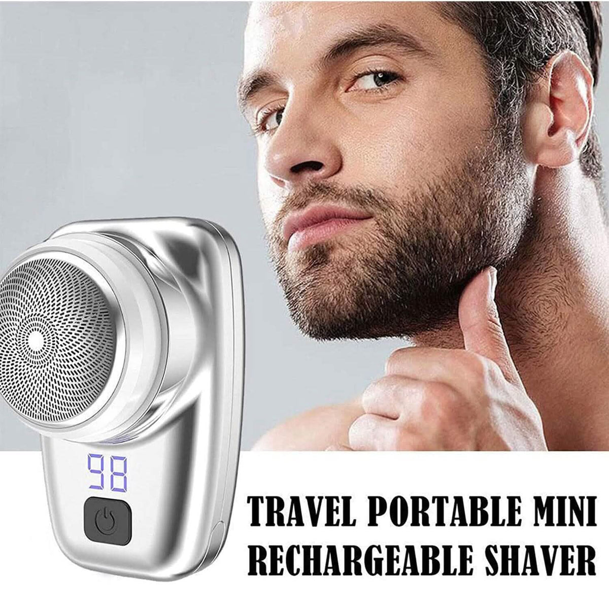 Pocket Size Shaver Wet and Dry Mens Razor-Pocket Size Shaver Wet and Dry Mens Razor