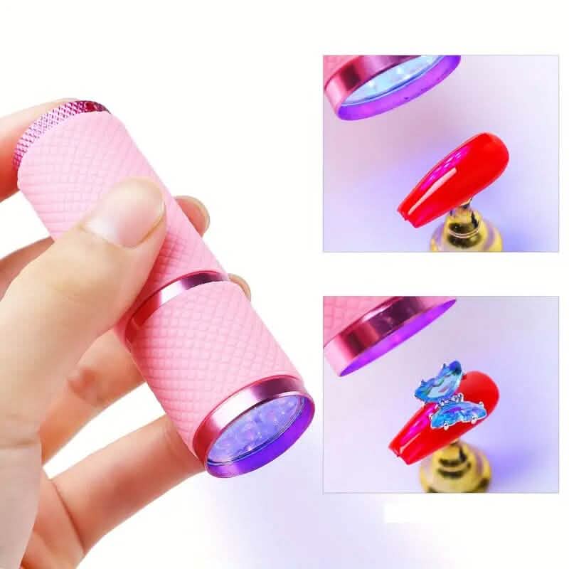 Portable Mini Flashlight Nail Lamp with 9 Lamp Beads-Portable Mini Flashlight Nail Lamp with 9 Lamp Beads
