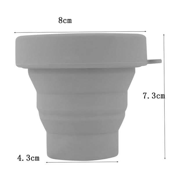 Portable Silicone Telescopic Drinking Collapsible Folding Cup-Portable Silicone Telescopic Drinking Collapsible Folding Cup