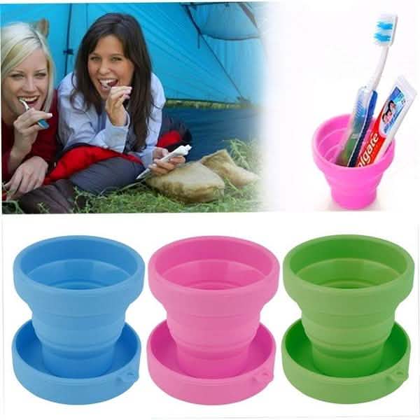 Portable Silicone Telescopic Drinking Collapsible Folding Cup-Portable Silicone Telescopic Drinking Collapsible Folding Cup