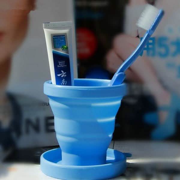 Portable Silicone Telescopic Drinking Collapsible Folding Cup-Portable Silicone Telescopic Drinking Collapsible Folding Cup