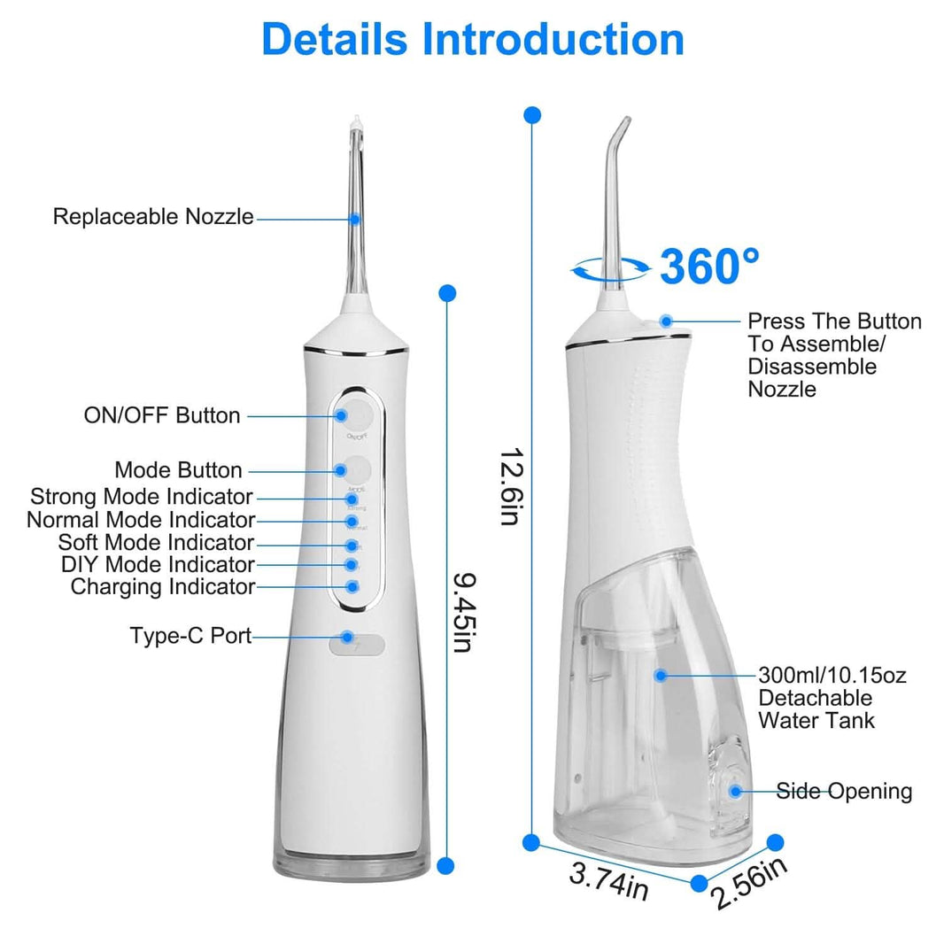 Portable Water Dental Flosser-Portable Water Dental Flosser