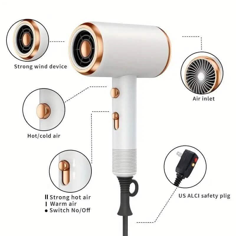 Powerful Ionic Hair Dryer with Diffuser-Powerful Ionic Hair Dryer with Diffuser