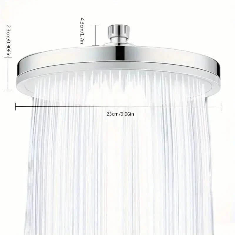 Premium High-pressure Shower Head - Top Spray, Wide Coverage, Lotus Design-Premium High-pressure Shower Head - Top Spray, Wide Coverage, Lotus Design