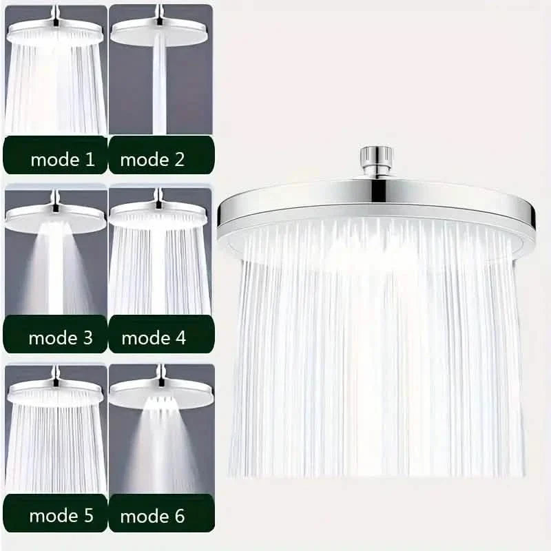 Premium High-pressure Shower Head - Top Spray, Wide Coverage, Lotus Design-Premium High-pressure Shower Head - Top Spray, Wide Coverage, Lotus Design