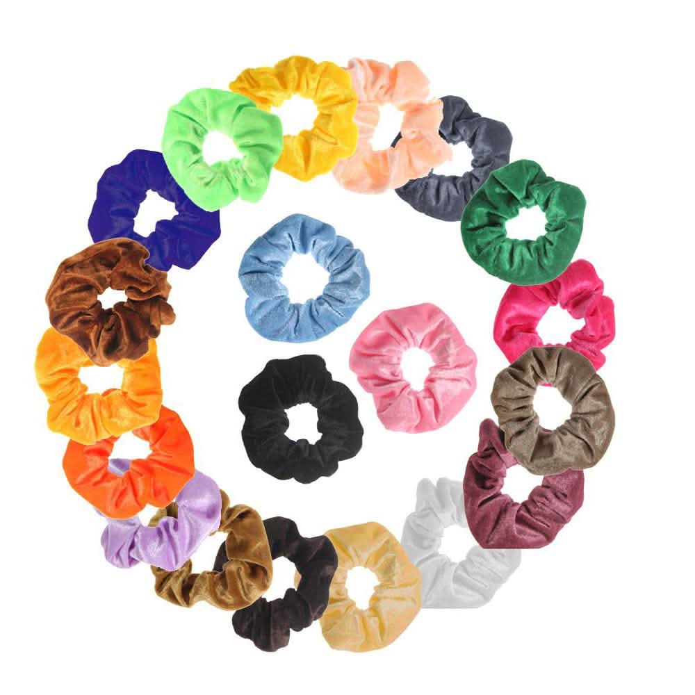 Premium Velvet Elastic Hair Scrunchies-Premium Velvet Elastic Hair Scrunchies