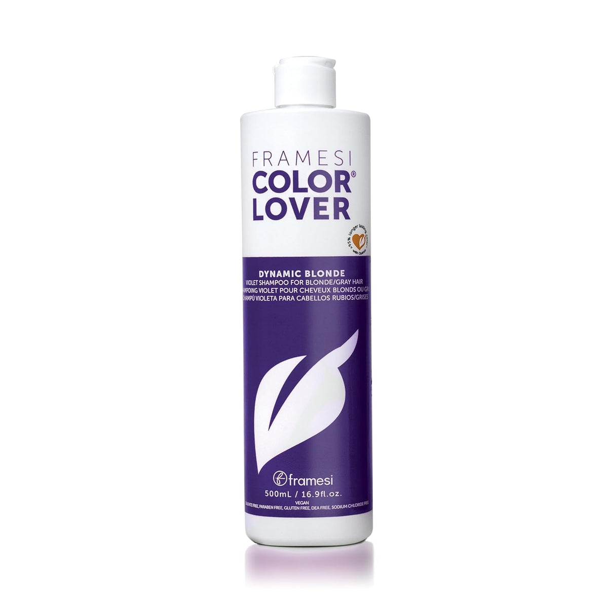FRAMESI Color Lover Dynamic Blonde Purple Shampoo, Sulfate Free Shampoo, Color Treated Hair-FRAMESI Color Lover Dynamic Blonde Purple Shampoo, Sulfate Free Shampoo, Color Treated Hair
