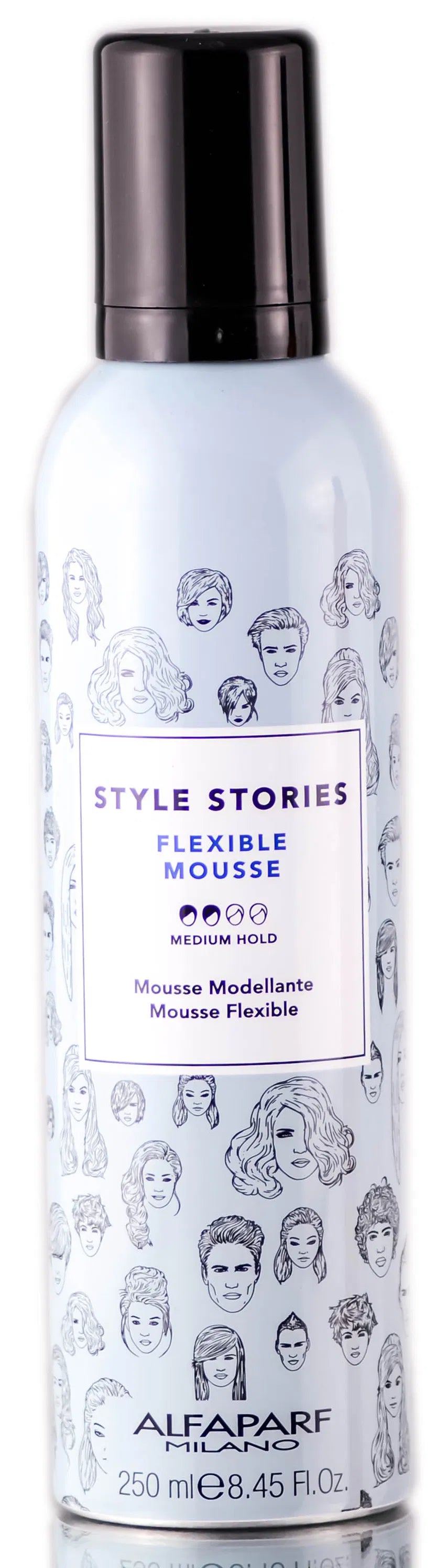 ALFAPARF Style Stories Flexible Mousse Medium Hold 8.45 oz-ALFAPARF Style Stories Flexible Mousse Medium Hold 8.45 oz