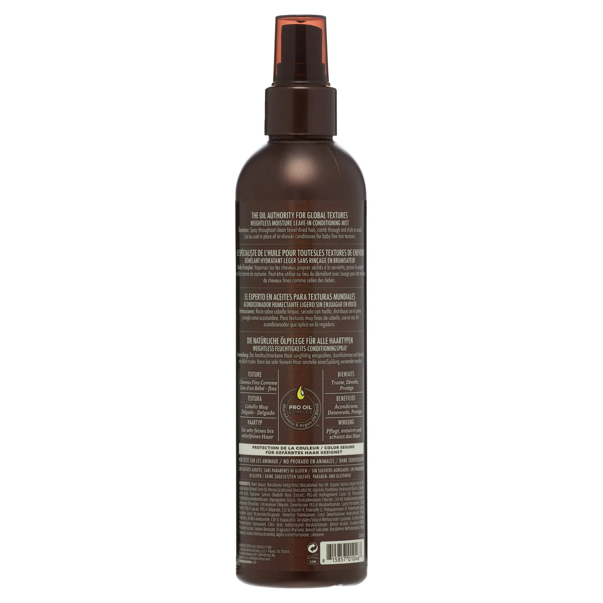 Weightless Moisture Leave-In Conditioning Mist BY Macadamia Mist 8 oz Unisex-Weightless Moisture Leave-In Conditioning Mist BY Macadamia Mist 8 oz Unisex