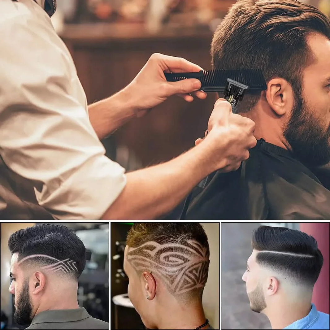 Pro Zero Gapped Cordless T-Outliner Hair Clipper Electric Trimmer Kit Wireless-Pro Zero Gapped Cordless T-Outliner Hair Clipper Electric Trimmer Kit Wireless