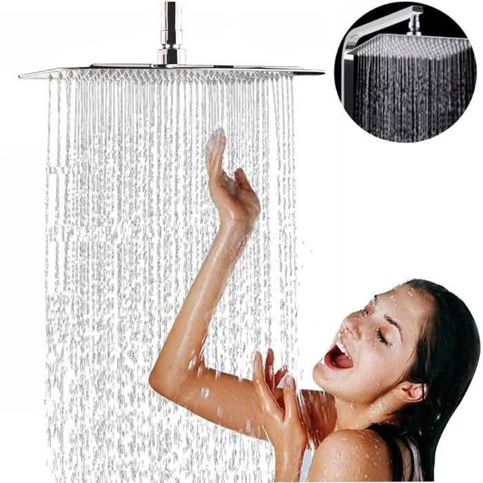 Nuvita Square Ultra-Thin Waterfall Shower Head-Nuvita Square Ultra-Thin Waterfall Shower Head