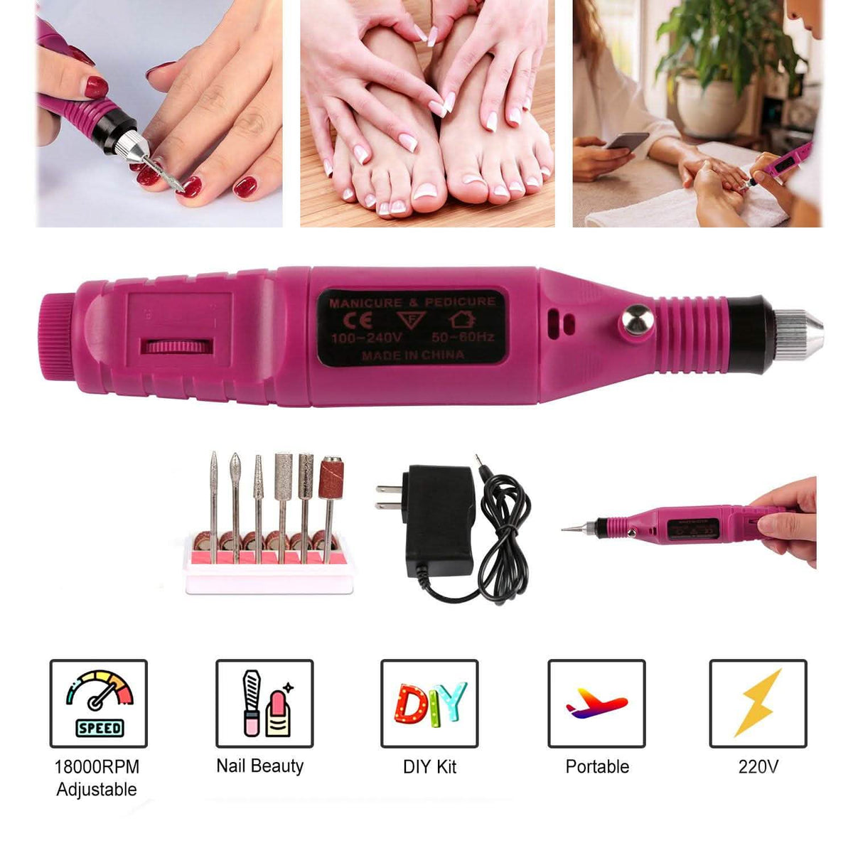 Professional Nail Art Drill Kit-Professional Nail Art Drill Kit