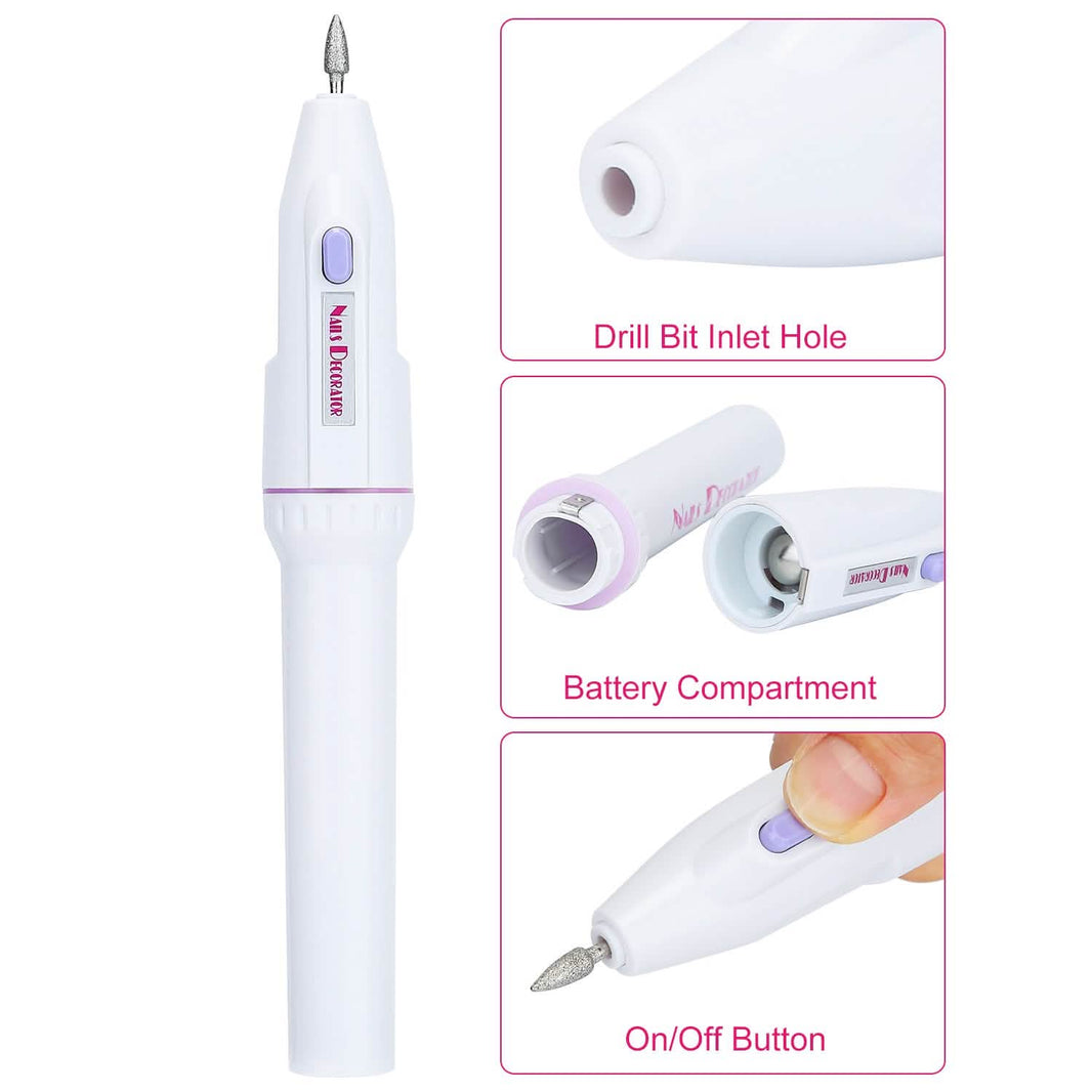 Professional Nail Drill File Manicure Pedicure Set-Professional Nail Drill File Manicure Pedicure Set