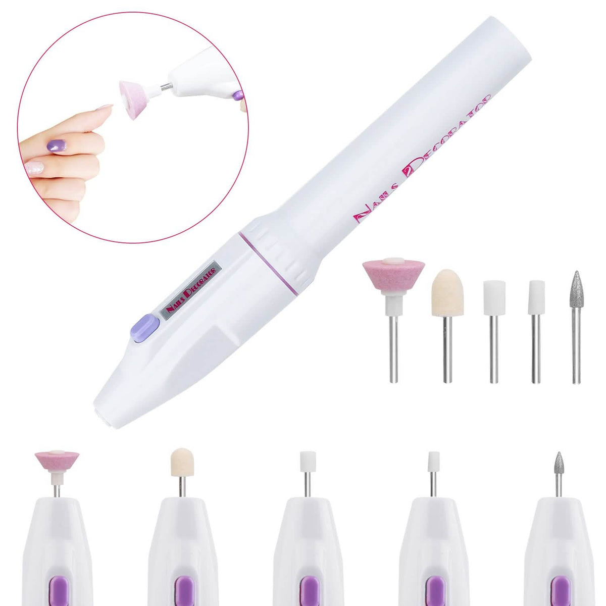 Professional Nail Drill File Manicure Pedicure Set-Professional Nail Drill File Manicure Pedicure Set