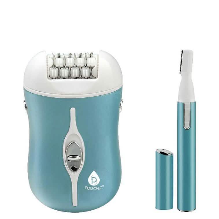 Pursonic 2-Speed Rechargeable Epilator & Hairline Trimmer Kit-Pursonic 2-Speed Rechargeable Epilator & Hairline Trimmer Kit