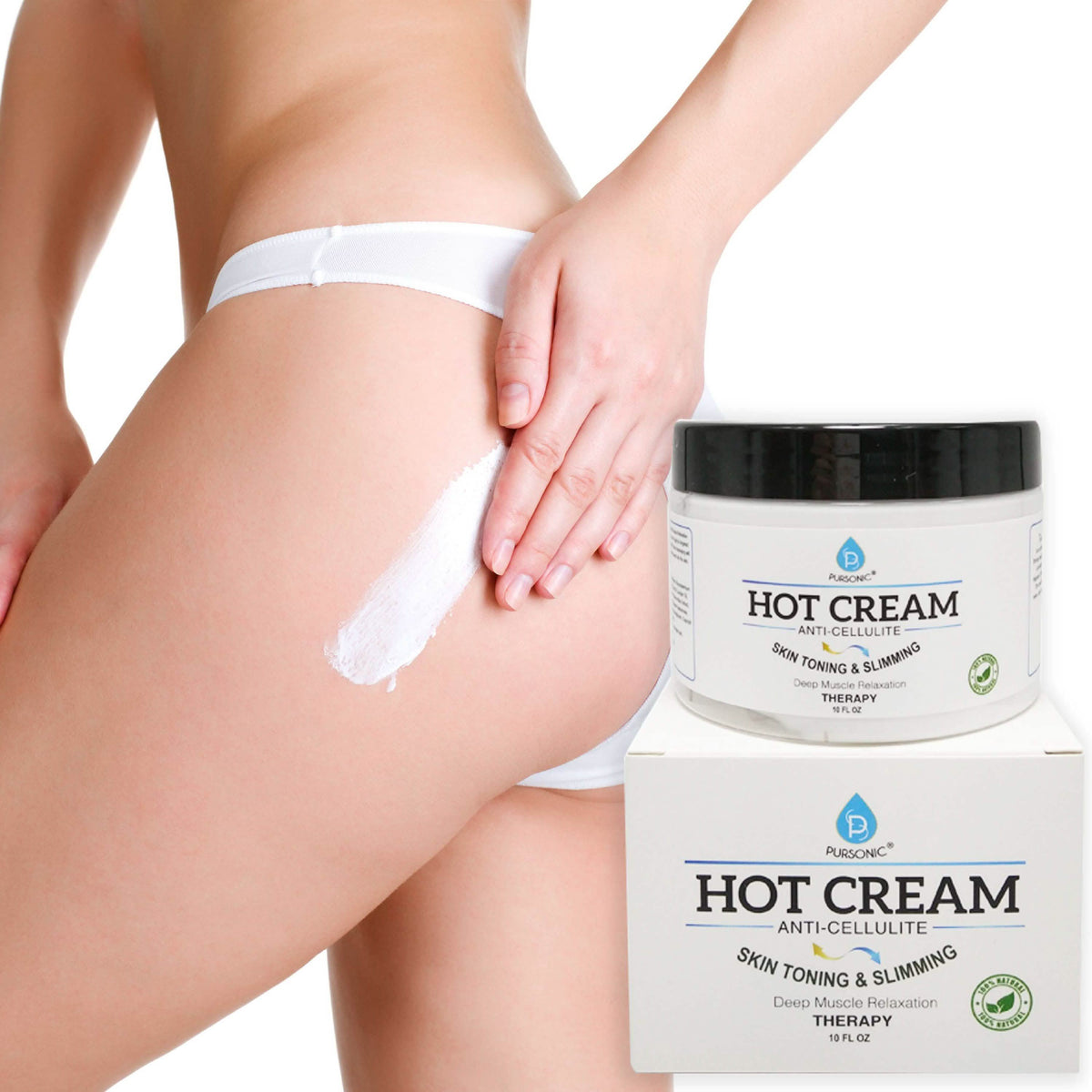 Pursonic CCMRC10 Pursonic Hot Cream Anti Cellulite-Pursonic CCMRC10 Pursonic Hot Cream Anti Cellulite