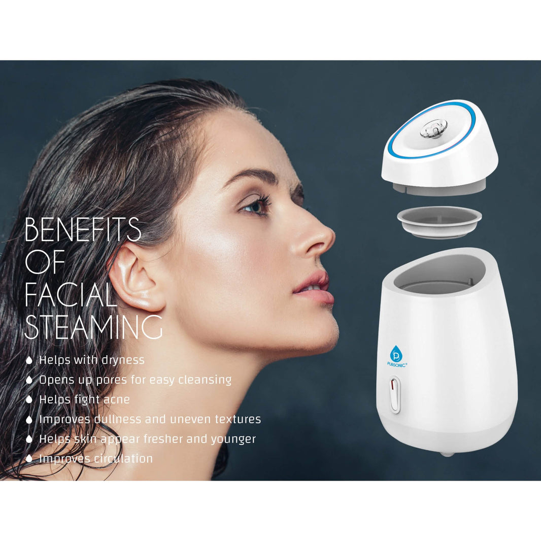 Pursonic Facial Steamer Hot Mist Moisturizing Spa-Pursonic Facial Steamer Hot Mist Moisturizing Spa