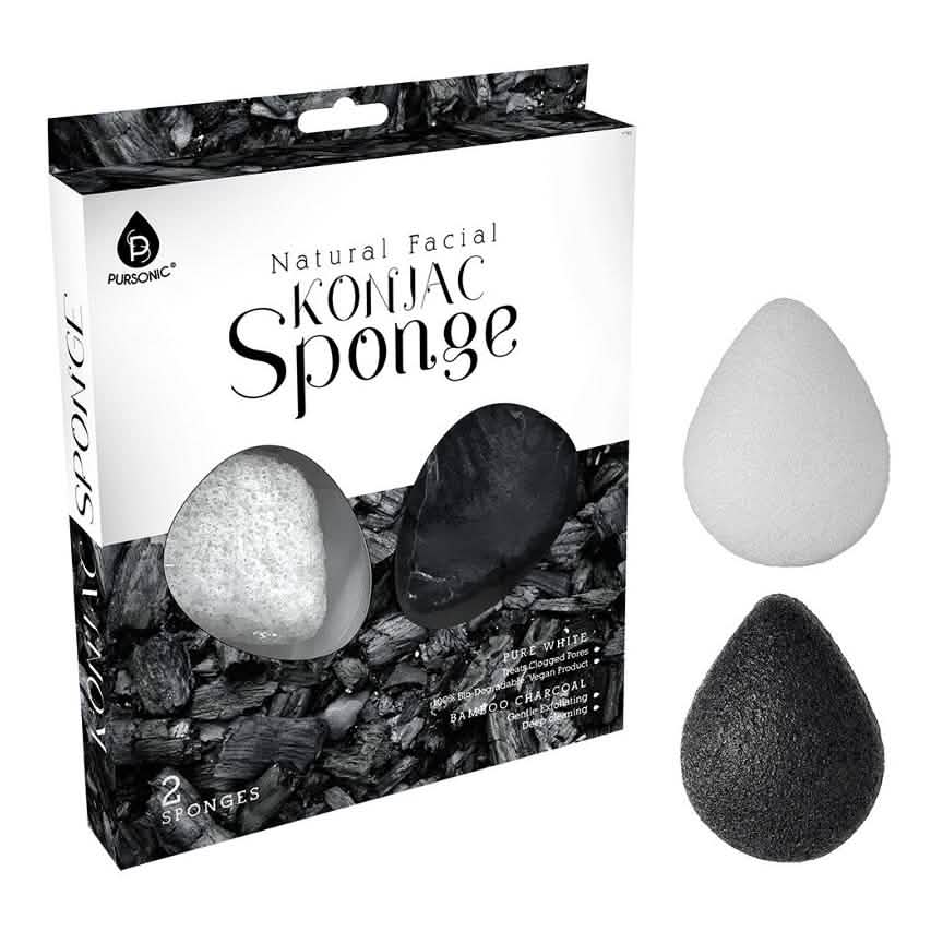 Pursonic Natural Facial Konjac Sponge-Pursonic Natural Facial Konjac Sponge