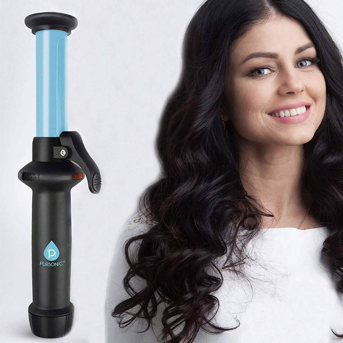 Pursonic Portable Cordless Rechargeable USB Curling Iron-Pursonic Portable Cordless Rechargeable USB Curling Iron
