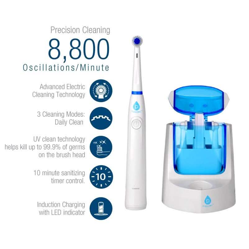 Pursonic RET200 Electric Toothbrush - 12 Brush Heads included-Pursonic RET200 Electric Toothbrush - 12 Brush Heads included