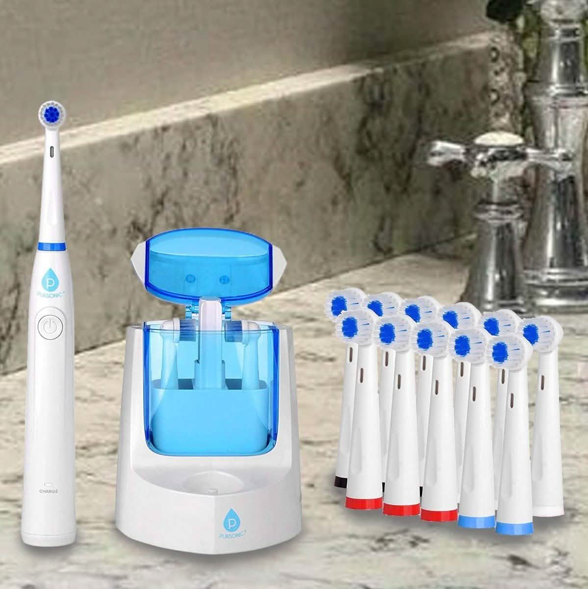 Pursonic RET200 Electric Toothbrush - 12 Brush Heads included-Pursonic RET200 Electric Toothbrush - 12 Brush Heads included